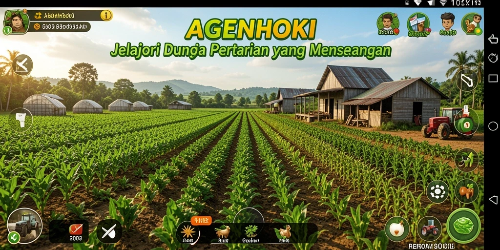 Tampilan gameplay AGENHOKI yang menarik dan penuh warna.