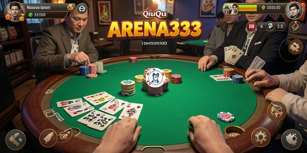 Tampilan gameplay QiuQiu yang menarik dan interaktif.