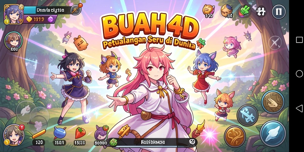 Tangkapan layar dari gameplay seru BUAH4D yang penuh warna.