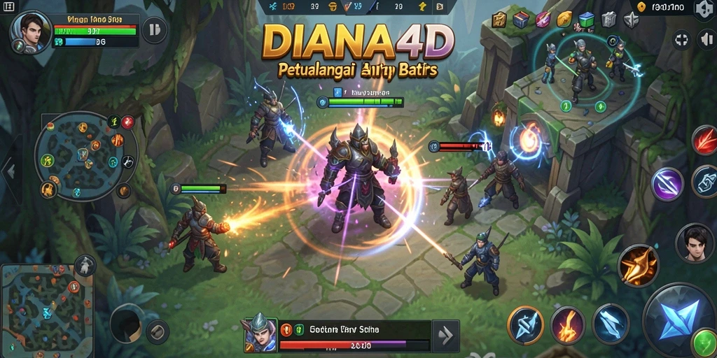 Tampilan gameplay menakjubkan dari DIANA4D yang mengasyikkan.