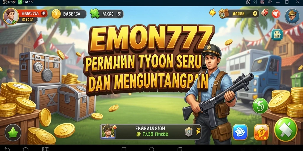 Tampilan gameplay seru di EMON777 dengan strategi Tycoon yang menantang.