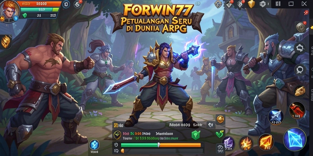 Tampilan memukau gameplay ARPG FORWIN77 dengan aksi seru.