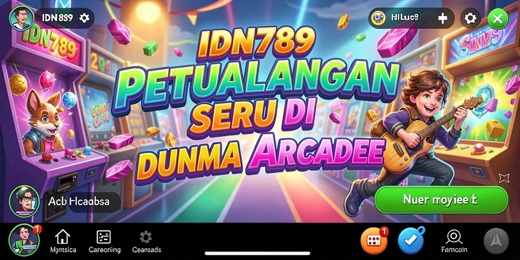 Tampilan gameplay seru dalam IDN789 dengan tantangan Arcade.