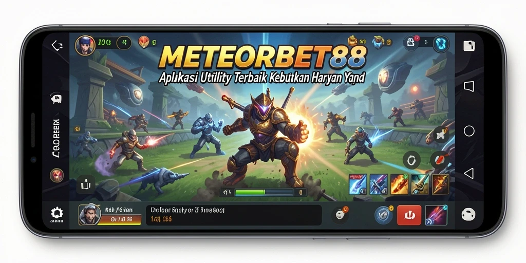 Tampilan utama METEORBET88 menampilkan fitur-fitur Utility yang intuitif.