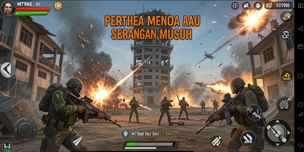 Tampilan gameplay Tower Defense yang seru dan menantang.
