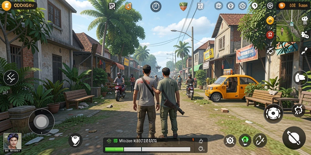 Tangkapan layar ODDIGO menampilkan gameplay seru dalam simulasi kehidupan.