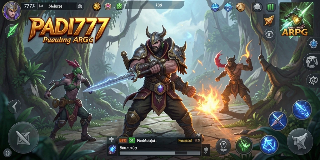 Tampilan gameplay PADI777 dengan aksi seru di dunia ARPG.