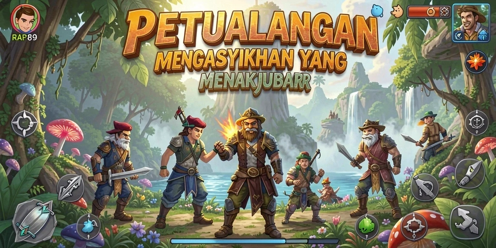 Gameplay action-packed RAP89 dengan petualangan menantang yang seru.
