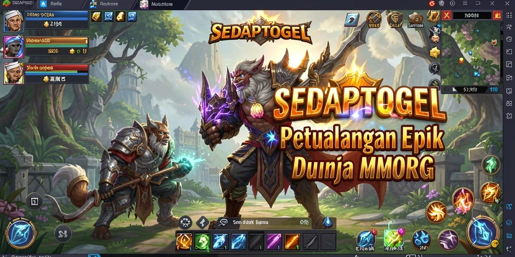 Tampilan gameplay <strong>SEDAPTOGEL</strong> yang mengesankan dan penuh aksi di dunia MMORPG.