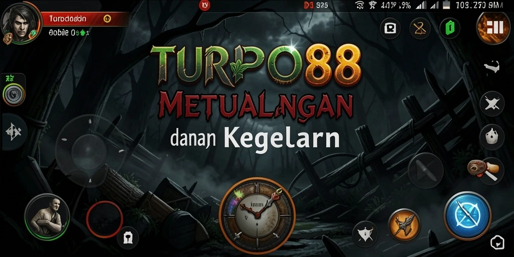 Tampilan menyeramkan dari gameplay TURBO88 dengan suasana horor yang mencekam.