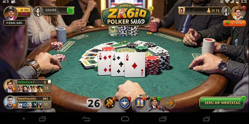 Tampilan gameplay ZK6 yang seru dan mendebarkan.